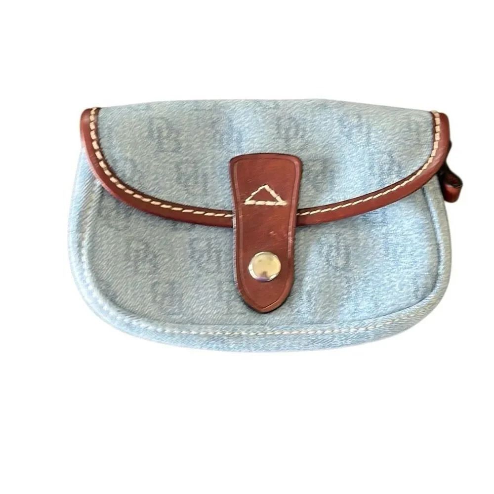 Dooney and Bork denim small pouch missing handle